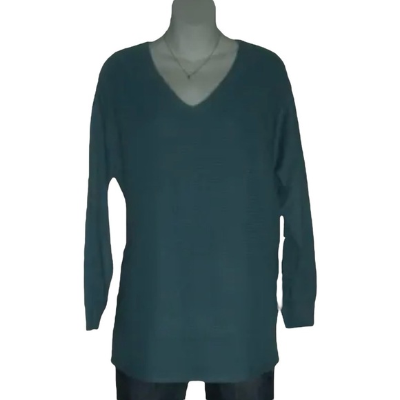 Ella Moss Sweater Turquoise Coastal Grandmother Mermaid Beach Siren Mermaidcore - Picture 1 of 10